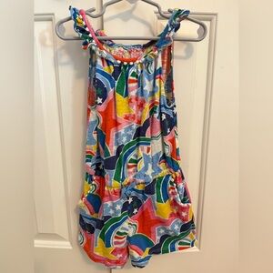 Mini Boden Girls Star Print Romper size 4-5 Years